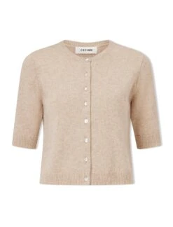 Clara Cashmere Cardigan - Sand -The Modern Femme Sales SU24 K189 CLARA SAND CO