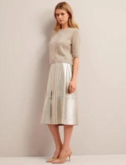 Clara Cashmere Cardigan - Sand -The Modern Femme Sales SU24 K189 CLARA SAND LS 26429