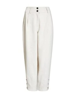 Tyson Techni Linen Tapered Trouser - Cream -The Modern Femme Sales SU24 TR100 TYSON CREAM CO