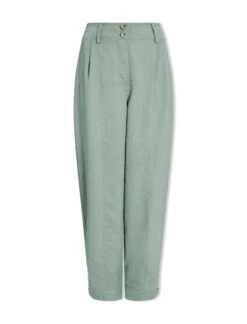 Tyson Techni Linen Tapered Trouser - Sage Green -The Modern Femme Sales SU24 TR100 TYSON SAGEGREEN CO
