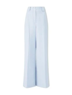 Tyler Linen Blend Wide Leg Trouser - Pale Blue -The Modern Femme Sales SU24 TR97 TYLER PALEBLUE CO