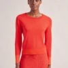 Colette Contrast Cuff Jumper - Orange -The Modern Femme Sales Sp24 K17 COLLETTE ORANGE 01