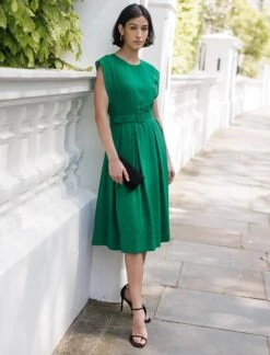 Thandie Techni Voile Midi Dress - Emerald Green -The Modern Femme Sales ThandieEmerald d86401c5 36b8 479e aaf7 61c214fd01f0