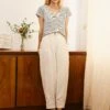 Tyson Techni Linen Tapered Trouser - Cream -The Modern Femme Sales TysonMadison