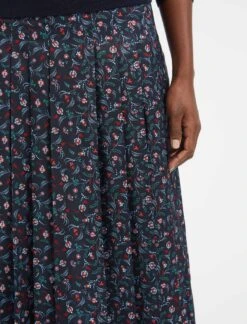 Cordelia Midi Dress - Navy Cornflower Blue Trailing Floral Print -The Modern Femme Sales WI21 D389 CORDELIA TRAILINGFLORALPRINTPRINTNAVYCORNFLOWERBLUE CO 28258 b294077b b7c6 40bd 873b 17d8a922c0cc