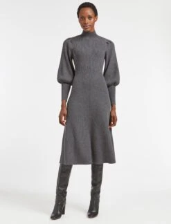 Eva Wool Knit Maxi Dress - Dark Grey -The Modern Femme Sales WI22 D385 EVA DARKGREY LS 2267 1bacc176 51d8 4c58 bb8e 9531ce570fde