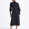 Eva Wool Knit Maxi Dress - Navy -The Modern Femme Sales WI22 D385 EVA NAVY LS 4667