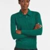 Josie Wool Collared Jumper - Mid Green -The Modern Femme Sales WI22 K24 JOSIE MIDGREEN LS 164 9b406d07 f3ee 46b2 9db9 6177400e4baa