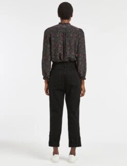 Tyson Pin Corduroy Trouser - Black -The Modern Femme Sales WI22 TR68 TYSON BLACK LS 2198