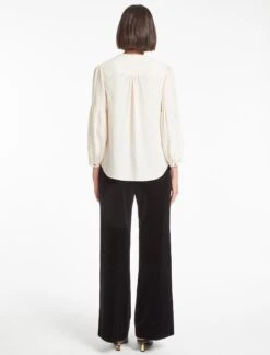 Ella Silk Shirt - Cream -The Modern Femme Sales WI23 S82 ELLA CREAM LS 1211