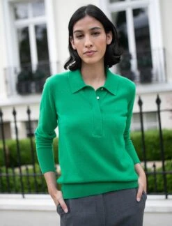 Josie Cashmere Collared Jumper - Emerald Green -The Modern Femme Sales josie emerald c93feb7a a710 4c47 94a3 9f00a60a8193